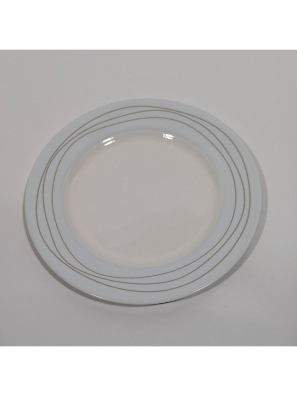 Jeff Banks Motion London Fine China Lunch Plate White Stripes Elegant Tableware